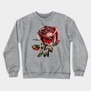 Red Rose Crewneck Sweatshirt